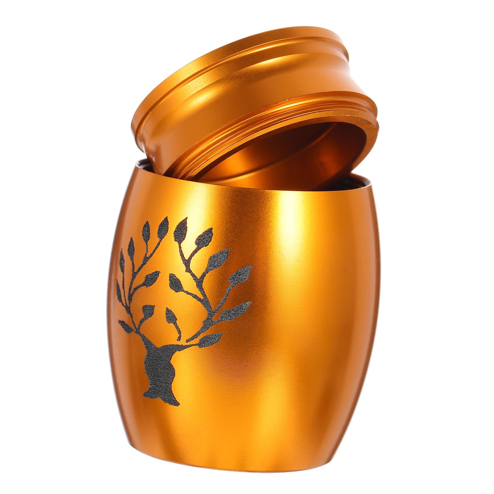 YARNOW urna ataúdes para Perros Mini ataúd contenedor metálico Mascotas Gatos pequeños Tarro cinerario ataúd conmemorativo hámster envase Cenizas Recuerdo Gatito Acero Inoxidable