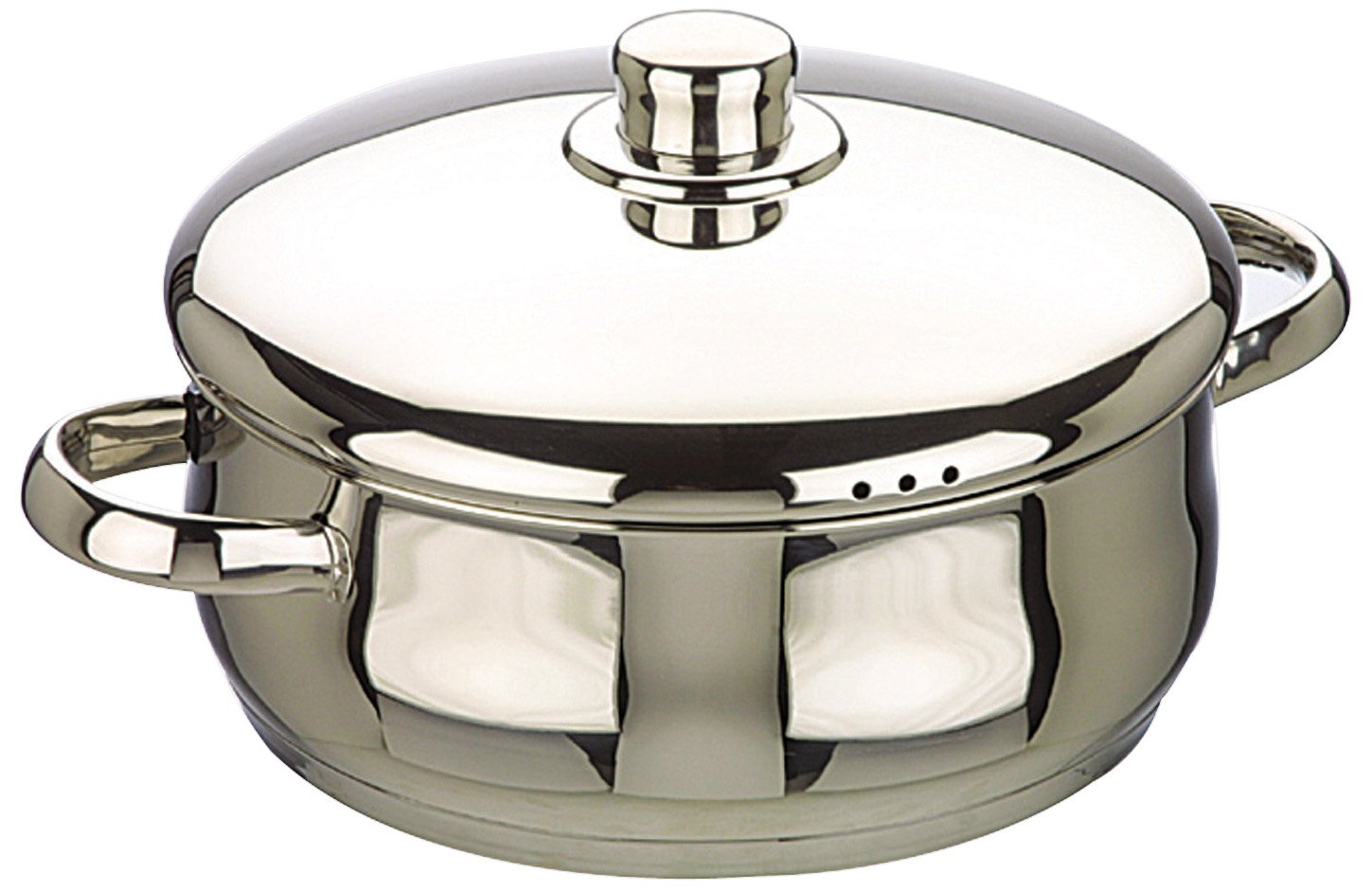 IBILI - Marmite avec couvercle Oslo, 28 cm, Acier inoxydable, Compatible avec l’induction