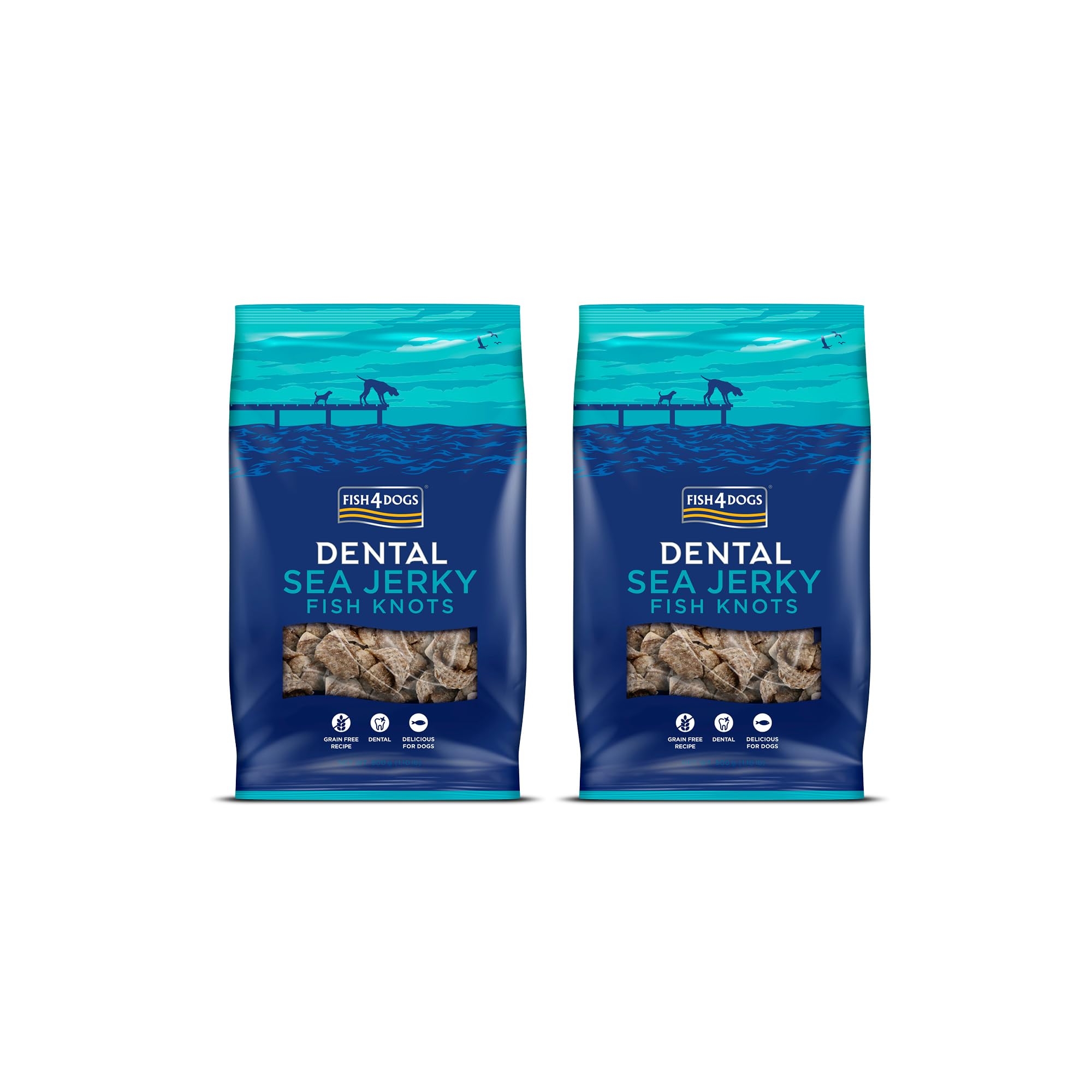 Fish4Dogs Sea Jerky Knots | Low Fat, Grain Free Dog Treat | Baked Fish Skins for Dogs | Great For Dental Health | Natural Fish Treats for Larger Dogs (1kg) โ image 1