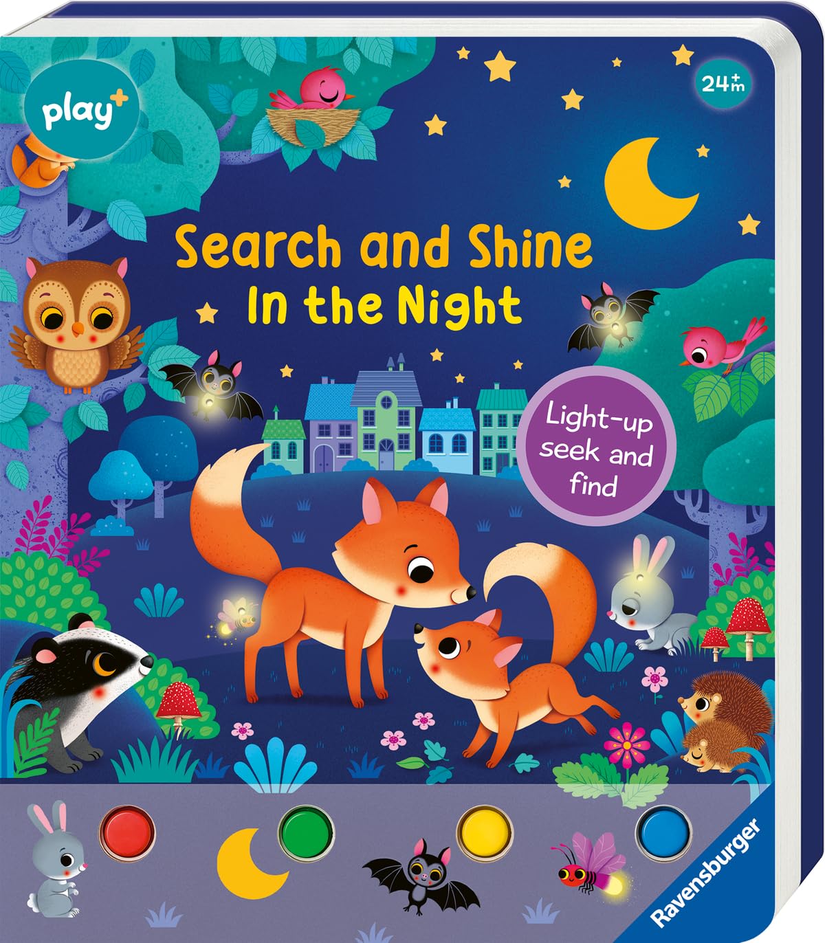 Ravensburger Play+ Search & Shine: in The Night - Light-Up Search & Find Book - Encourages Focus & Independent Play