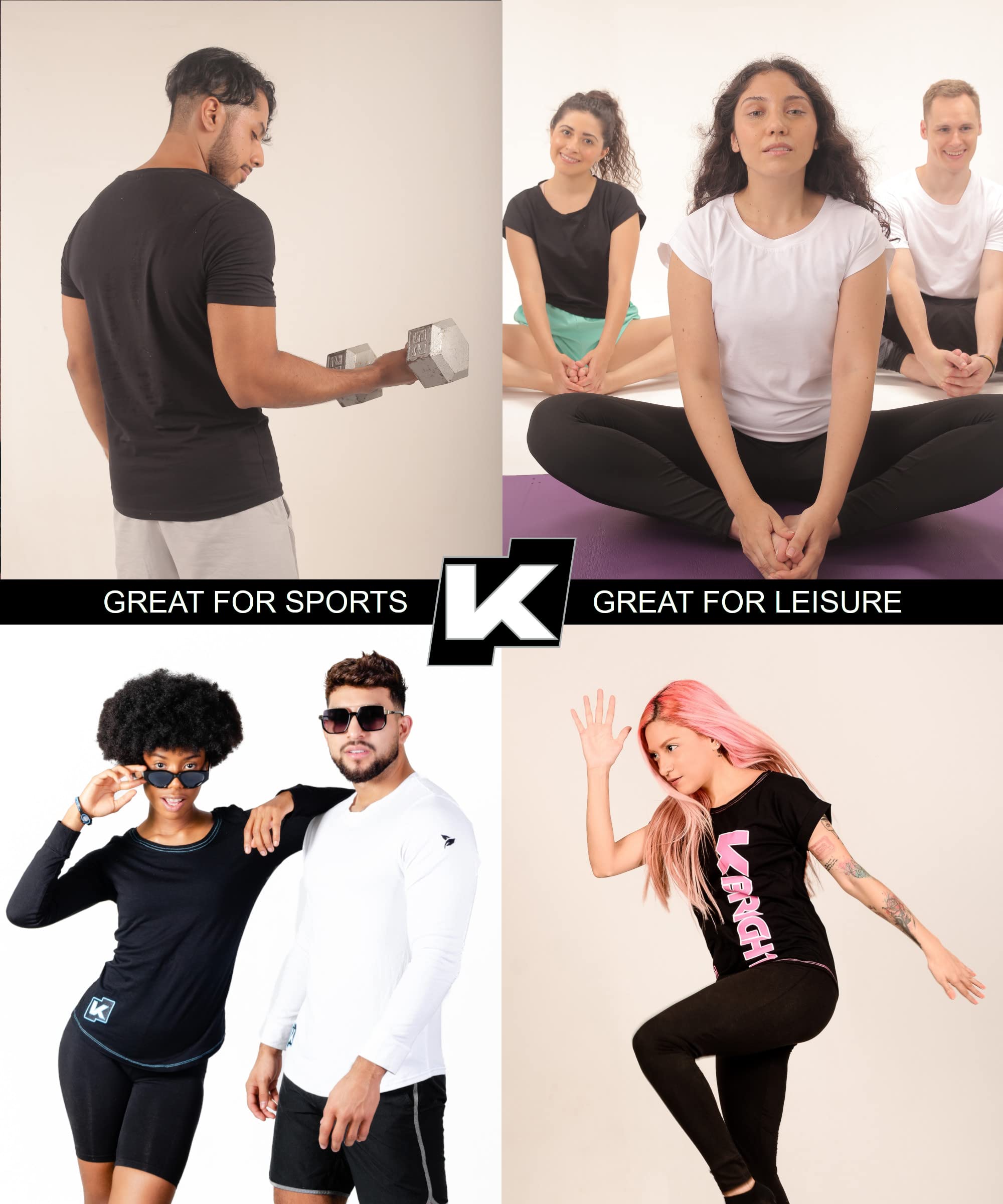 K-BRIGHT Camiseta de Mujer | Algodón orgánico de Primera Calidad - Fabricada en Europa - Vegana| Sostenible. Fair. Deportivo.
