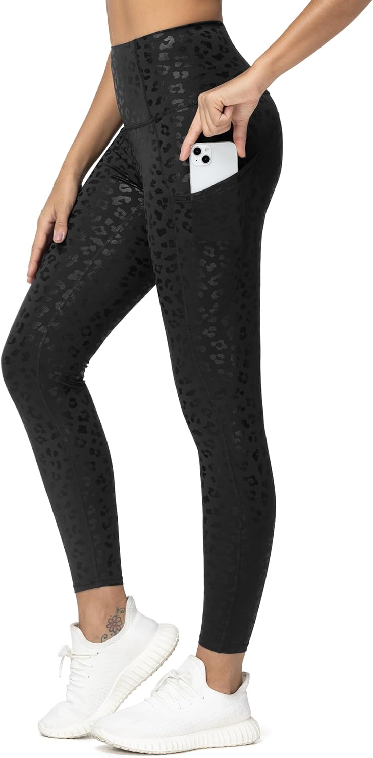 THE GYM PEOPLE Women's High Waist Yoga Pants Soft Stretchy Tummy Control Workout Athletic Leggings with Pockets