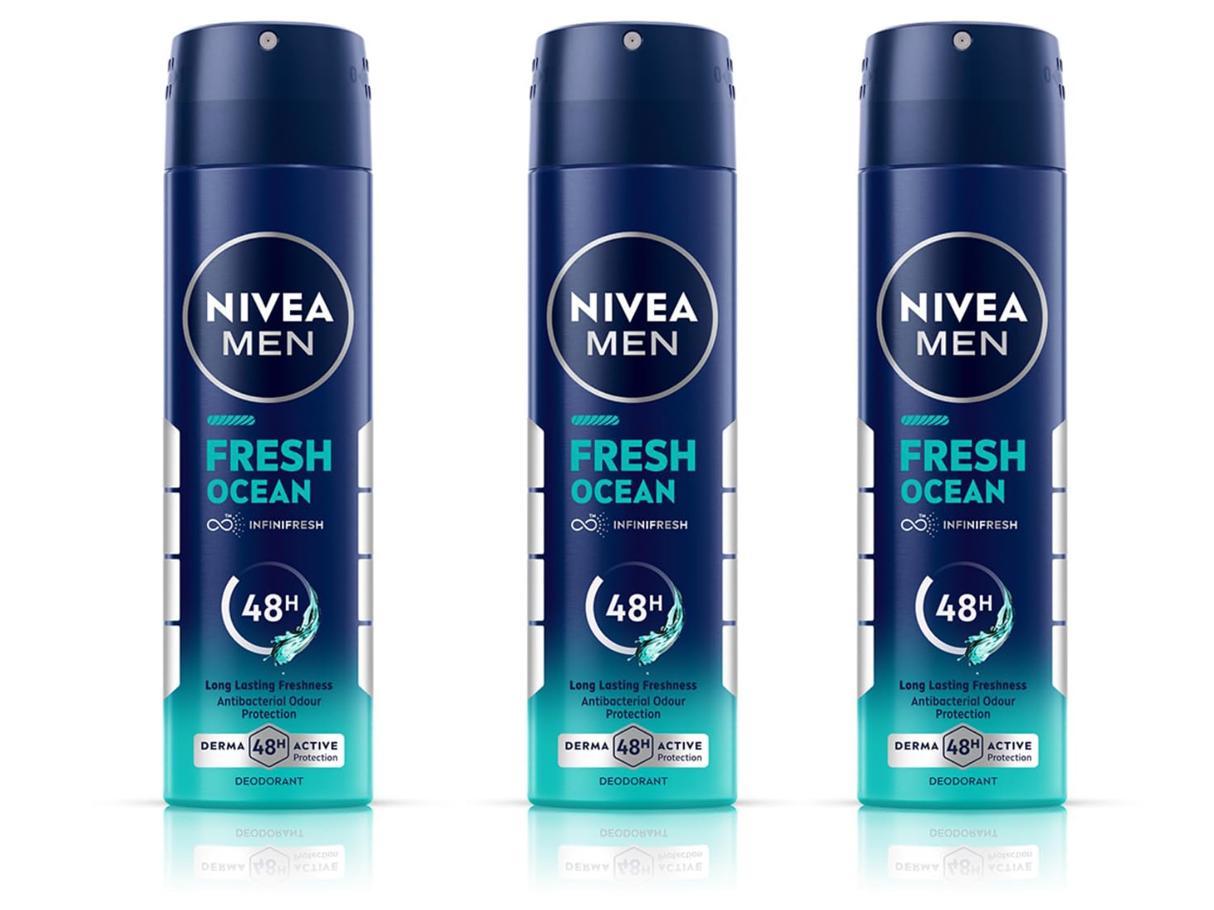 NIVEA Men Fresh Ocean Deodorant Spray 150ML Each (Pack of 3) Deodorant Spray - For Men (450 ml, Pack of 3)-picture-41