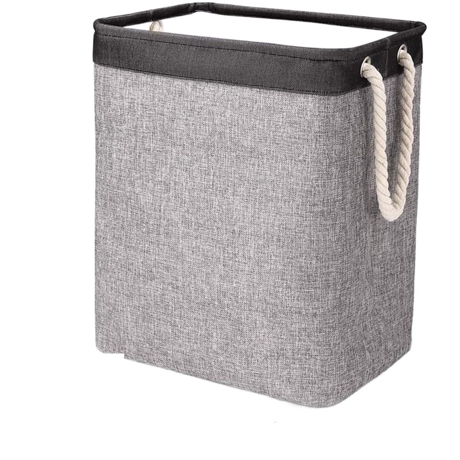 Sac à linge et panier de rangement for vêtements sales noir lavable et pliable