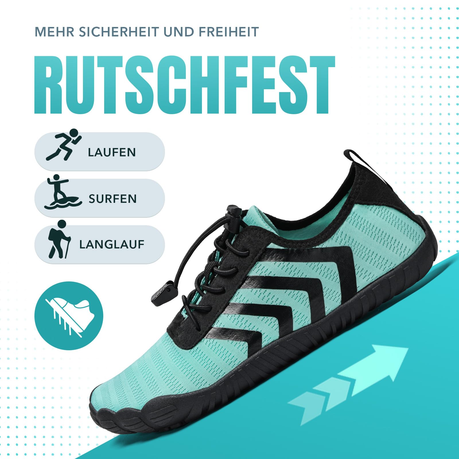 Torotto Barfußschuhe Fitnessschuhe Barfussschuhe Herren Damen Atmungsaktiv Schnell Trocknen Knit Zero-Drop Outdoor Unisex