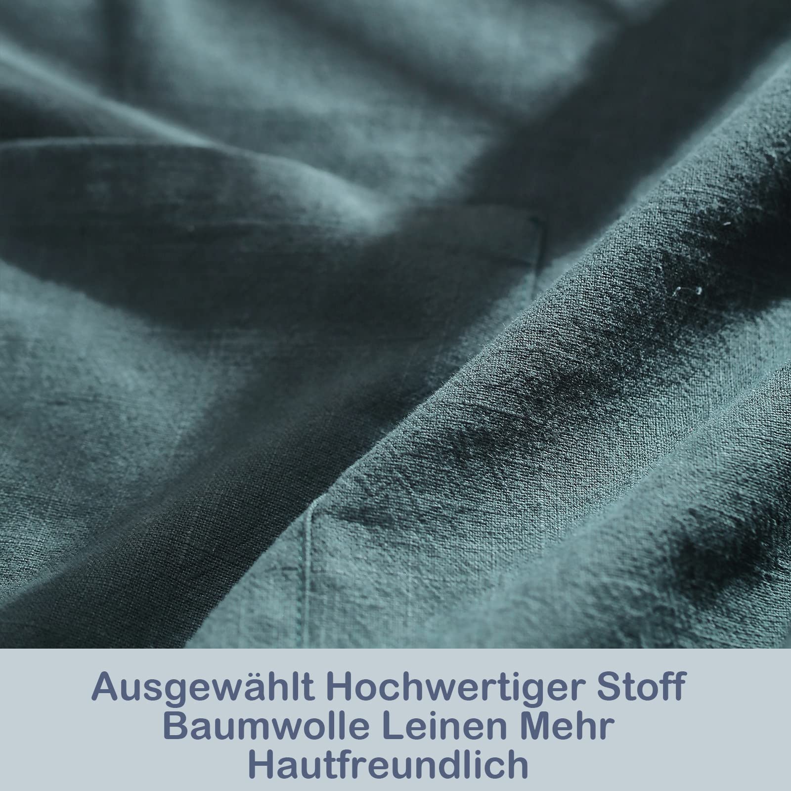 Baumwoll Leinen-Schürze für Damen – ohne Bindebänder, gekreuzte Rückenschürze mit Taschen, ideal für Floristen, Cafés und Küche