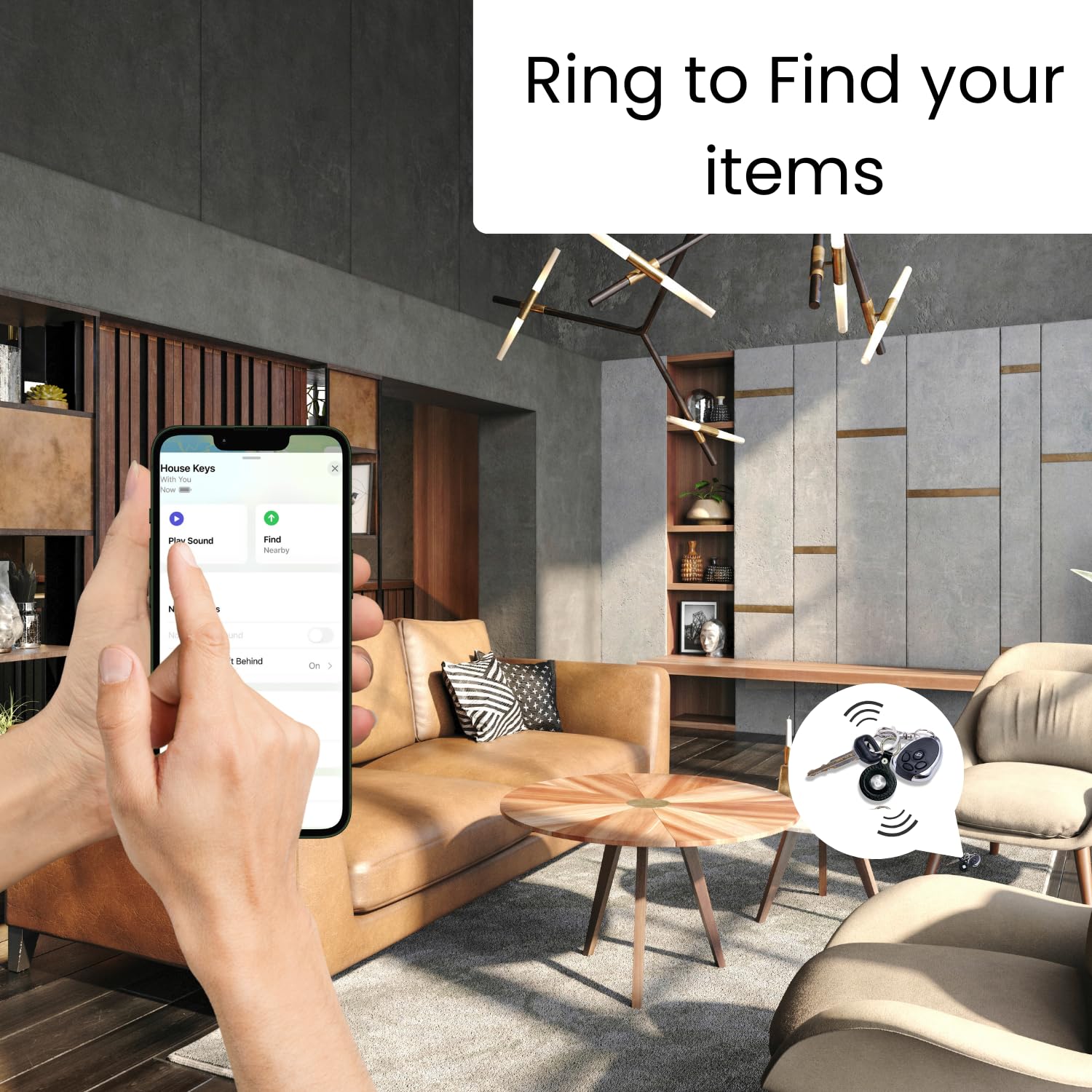 tag8 [Confezione da 4] Ricerca oggetti Funziona con Apple Find My APP (solo iOS), Bluetooth Tracker, Trova chiavi e localizzatore oggetti per bagagli, zaini, valigie