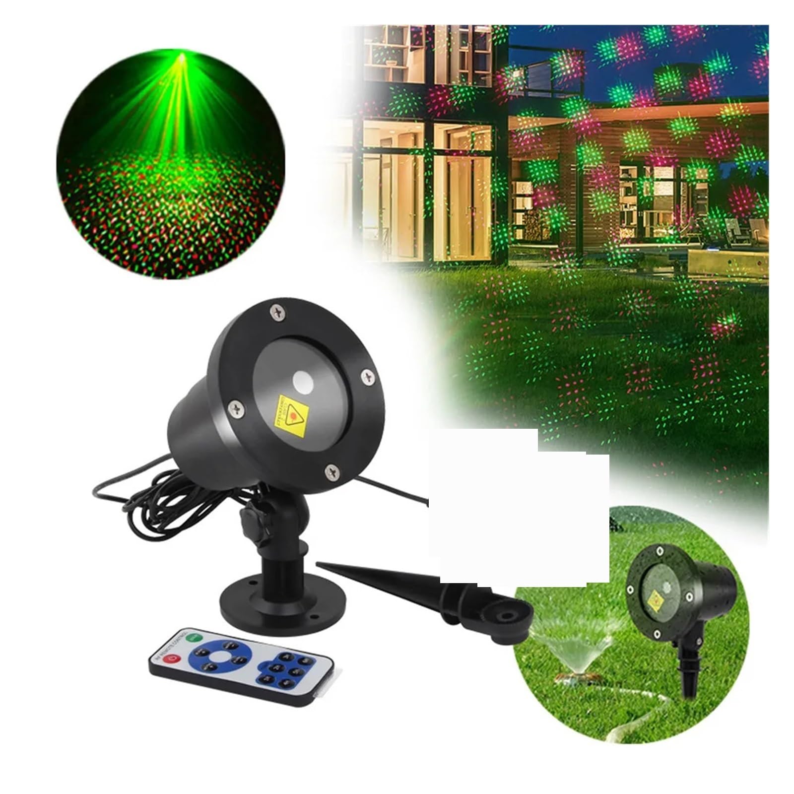 Moving Full Sky Star Projektor Lampe Grün Rot Outdoor Garten Landschaft Dekoration Beleuchtung Weihnachtsfeier LED Bühnenlicht
