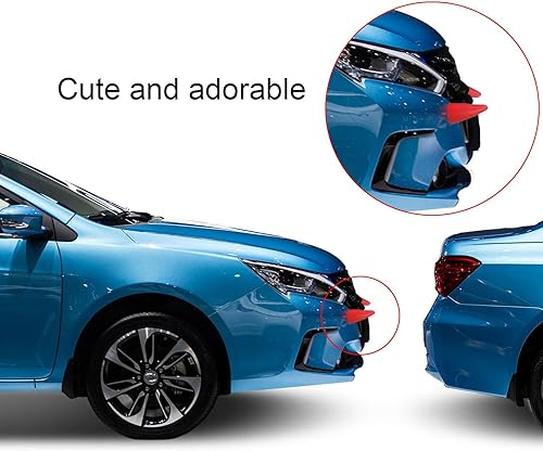 Miniatura 4 de 1 par de calcomanías 3D de cuerno de diablo para techo de automóvil, calcomanías estéreo para capucha de parachoques, calcomanía para casco de