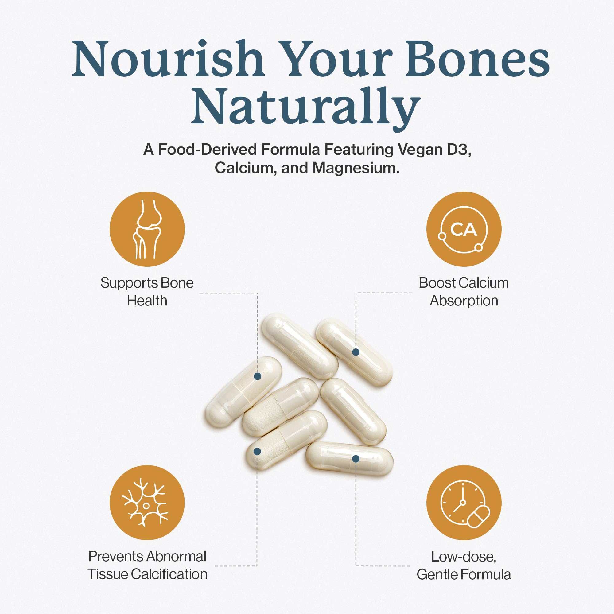 Dr. Fuhrman Osteo-Biotect Organic Calcium Bone Health Supplement with Vegan Vitamin D3 and Magnesium. Plant-Based Calcium 800mg for Natural Bone Support and Density, 120 Capsules — Amazon image 7