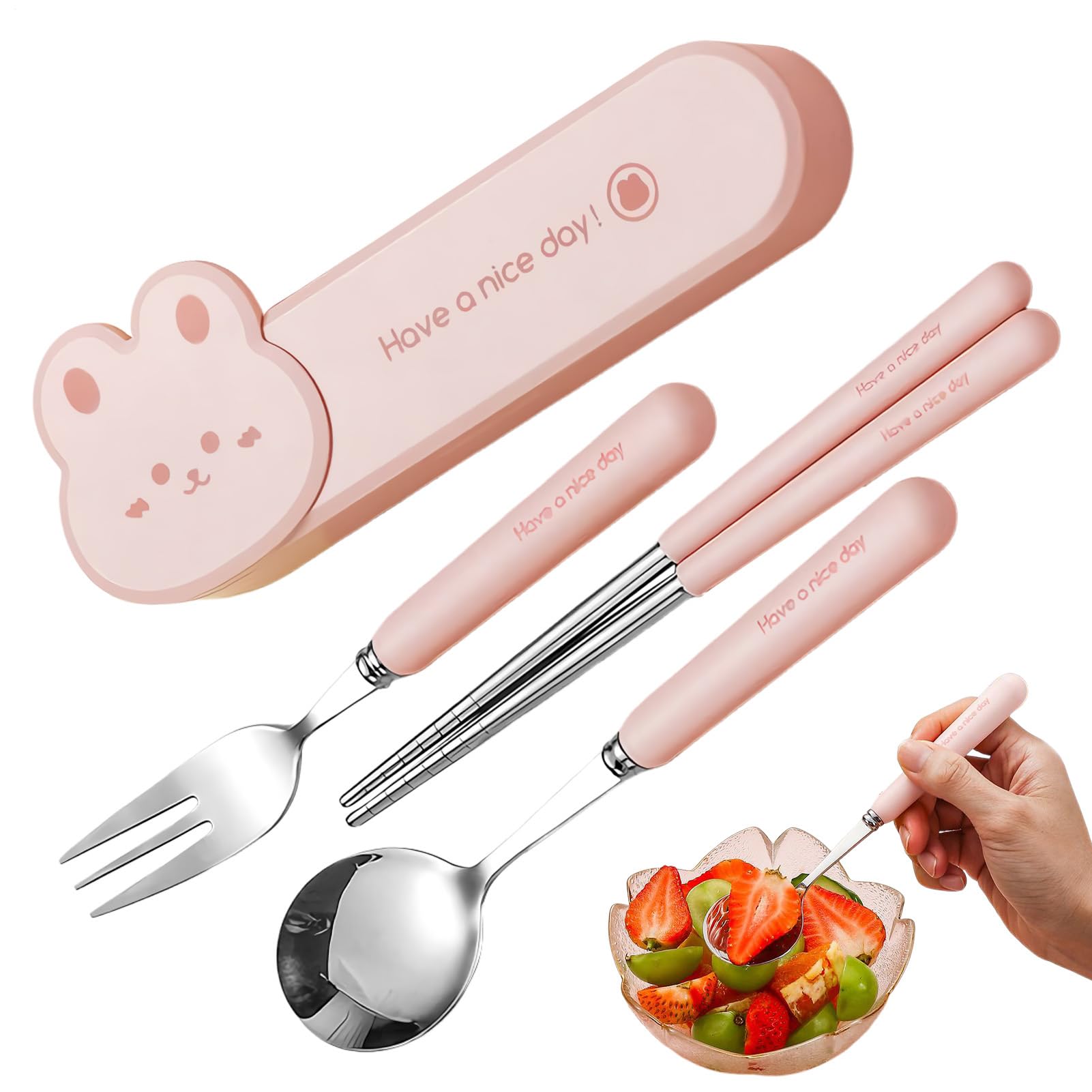 Reisebesteck bruchsicher, Kindergeschirr-Set | Lunchbox-Besteck Zubehör für tägliche Mahlzeiten Kindermahlzeiten Babyernährung Schulessen Reise Camping Picknick Outdoor