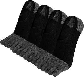 ZAKASA No-Show Toe Socks for Men Low Cut Invisible Loafer Socks