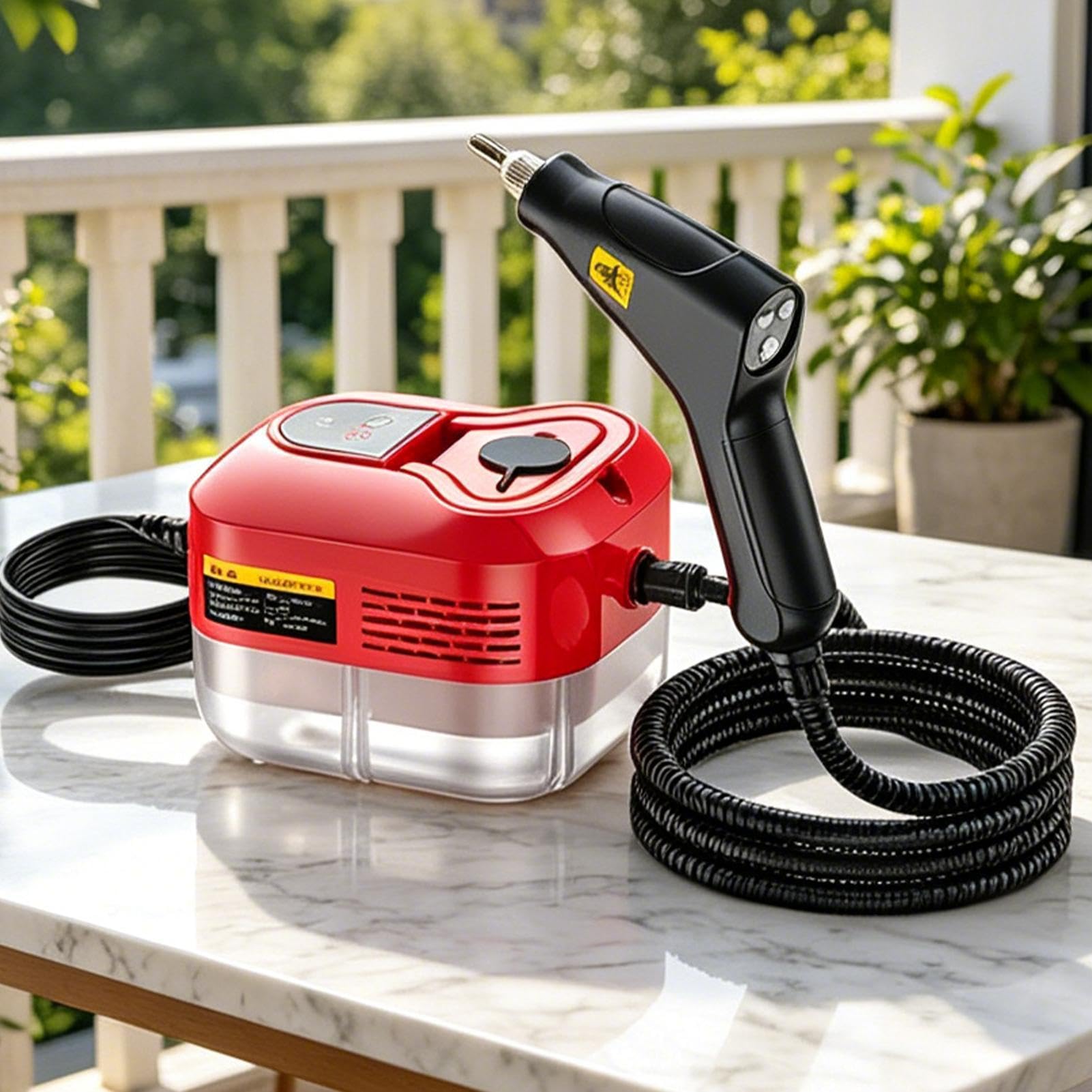 Dampfreiniger Für Reinigung Leistungsstarkes Handgerät Mit 8 Zubehörteilen | Dampfreiniger Für Sämtliche Arten Von Haushaltsreinigungen Für Bodenfliesen, , Polster, Sofa, Teppich, Möbel, Fenster,