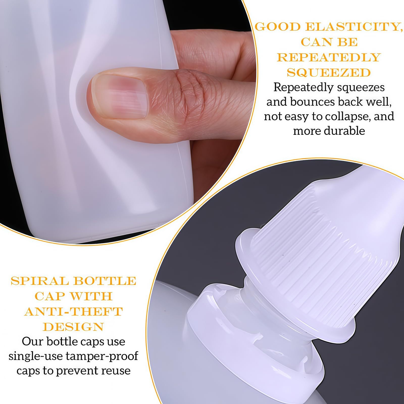 erioctry 50 szt., 30 ml, puste plastikowe butelki z kroplomierzem (krople zatyczki można usunąć), przenośna plastikowa butelka z kroplomierzem do oczu, pojemniki do wielokrotnego napełniania (30 ml)