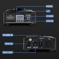 Areyourshop 100W LED Moving Head Színpadi Fény 2 Darabos Szett 8 Gobo Mintával DMX 512 DJ Világítás Parti Esküvő Klub 6