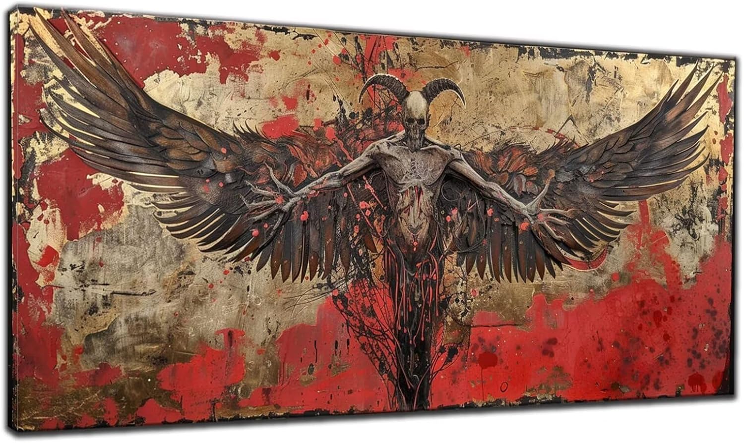 Demon Diamond Painting Kits, Full Round Drill Diamond Art Kits for Adults, Fear Diamond Dots Gem Art Embroidery Art Kit, Diamond Painting Accessories Kits for Wall Art Home Decor Gifts 16x36in P-6