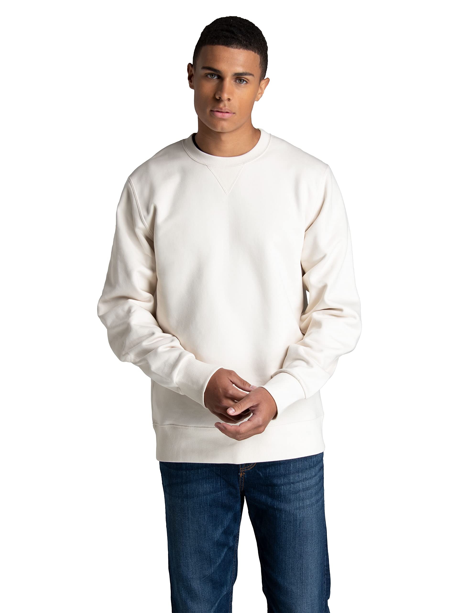 Fruit of the Loom Bluza sportowa Mężczyźni Crafted Comfort Fleece Crewneck Sweatshirts & Pullover Hoodies, Super Soft Cotton Blend, Sizes S-2x