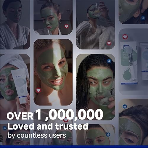 Miniatura 7 de Máscara de arcilla para la cara, máscara de barro con extracto de frijol mungo, mascarilla facial de arcilla calmante para reconfortar la piel,