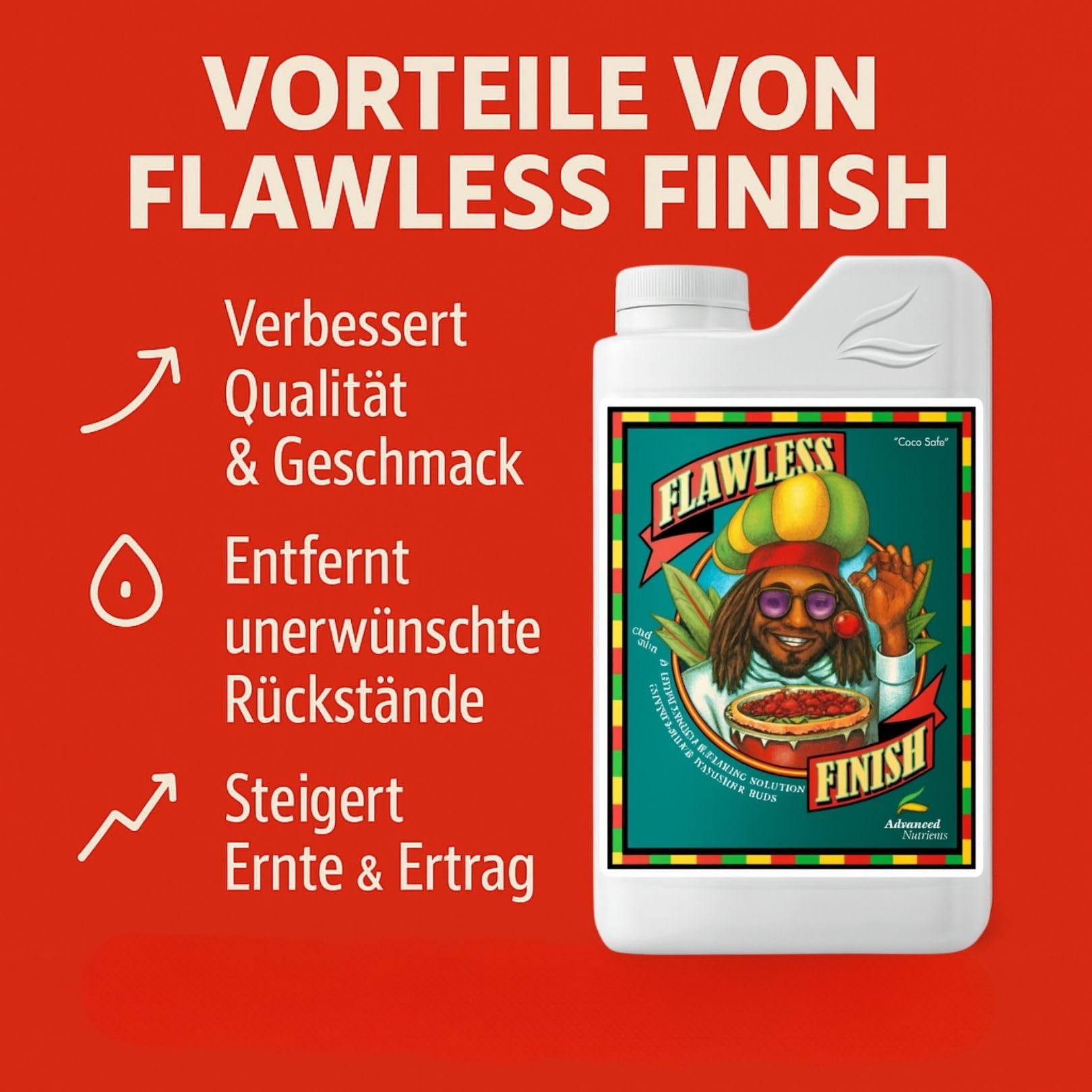 Weedness Advanced Nutrients Flawless Finish 5 Liter - NPK Dünger Grow Anbau Indoor Erde Flüssigdünger Organischer Bio