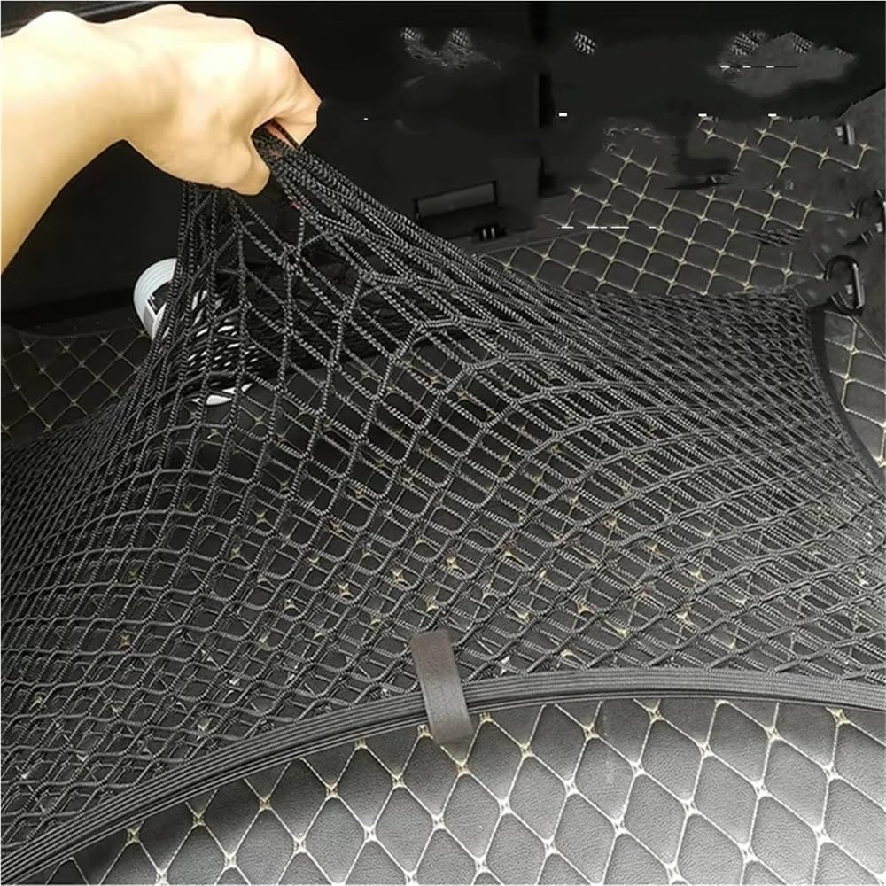 Kofferraumnetz Gepäcknetz Auto Zweilagiges Kofferraum-Gepäcknetz Mit Haken Elastisches Nylon-Organizer-Netz Universell Passend Für Q5
