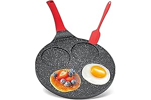 Best Pancake Cup: 4-Cup Silver Dollar Pancake Maker for Egg Pan Omelette Pan