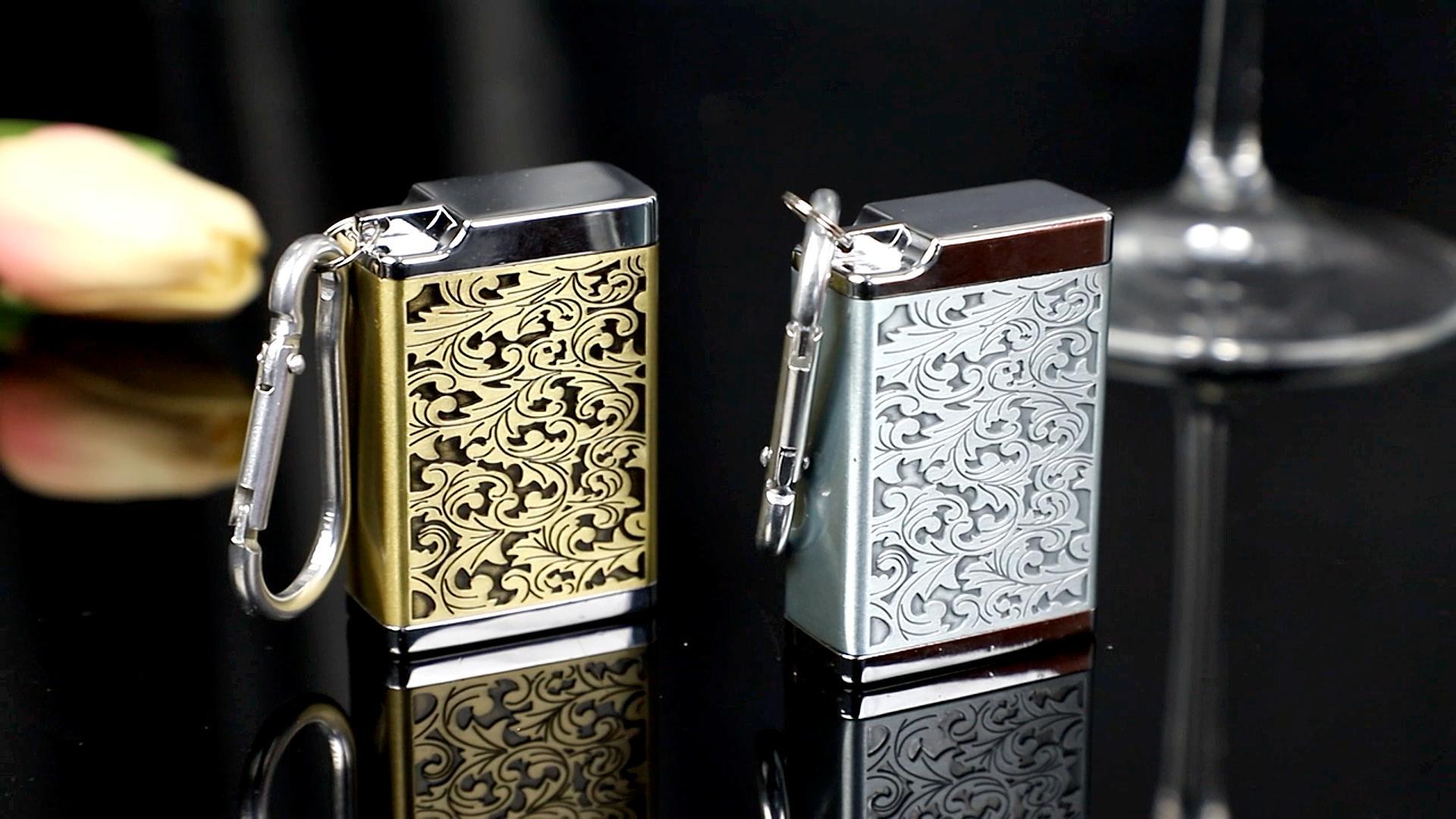 Portamozziconi Tascabile In Metallo - Posacenere Portatile Con Portachiavi - Foto 12