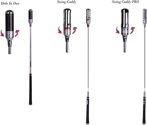 Miniatura 8 de Hole in One Entrenador de swing de golf patentado para distancia, ritmo, tempo, precisión y calentamiento