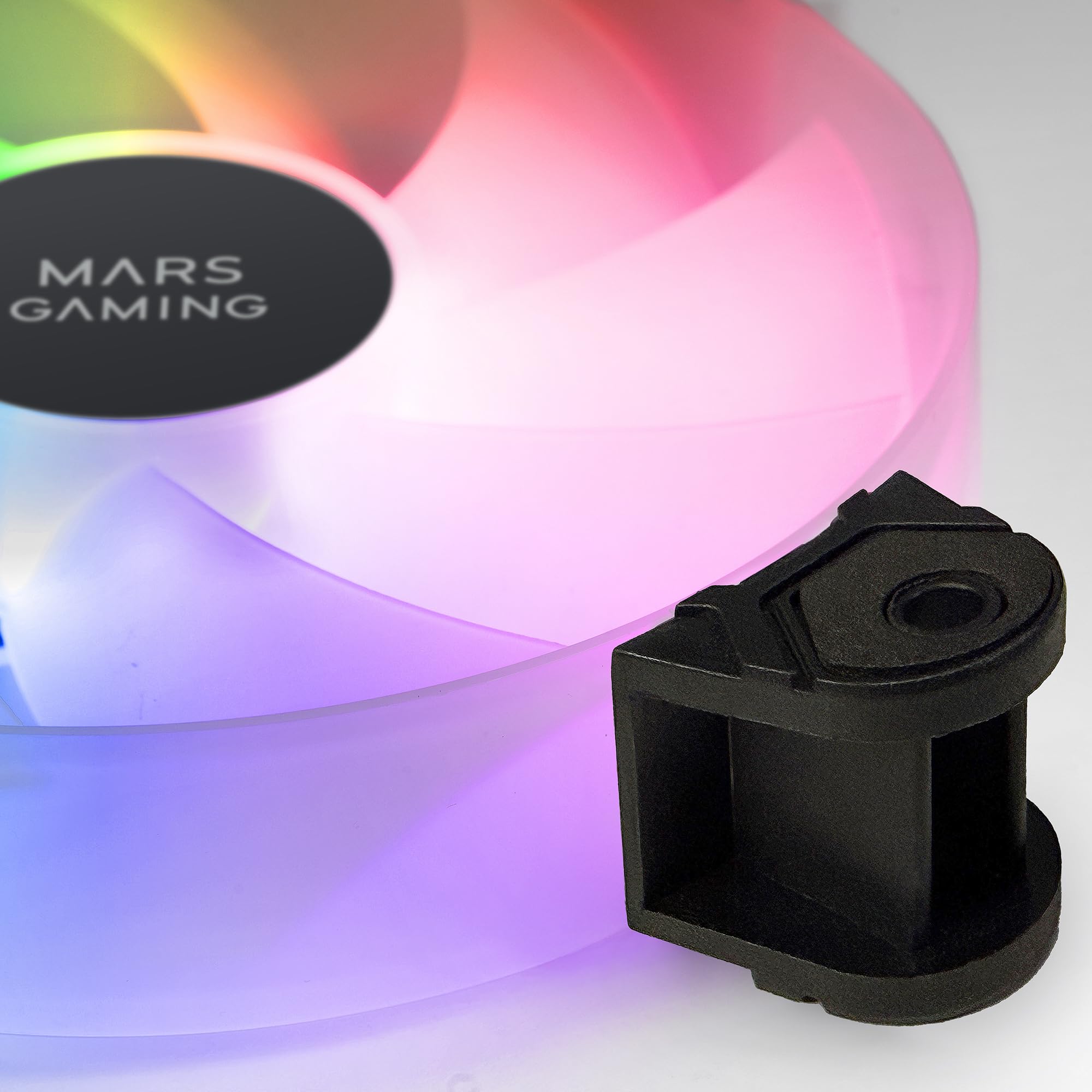 Mars Gaming MFD, Ventilador 120mm CHROMA RGB Dual Automático, Ultra Silencioso 14dB, Conexión Molex 4PIN, Sistema Antivibraciones, Transparente — view 22