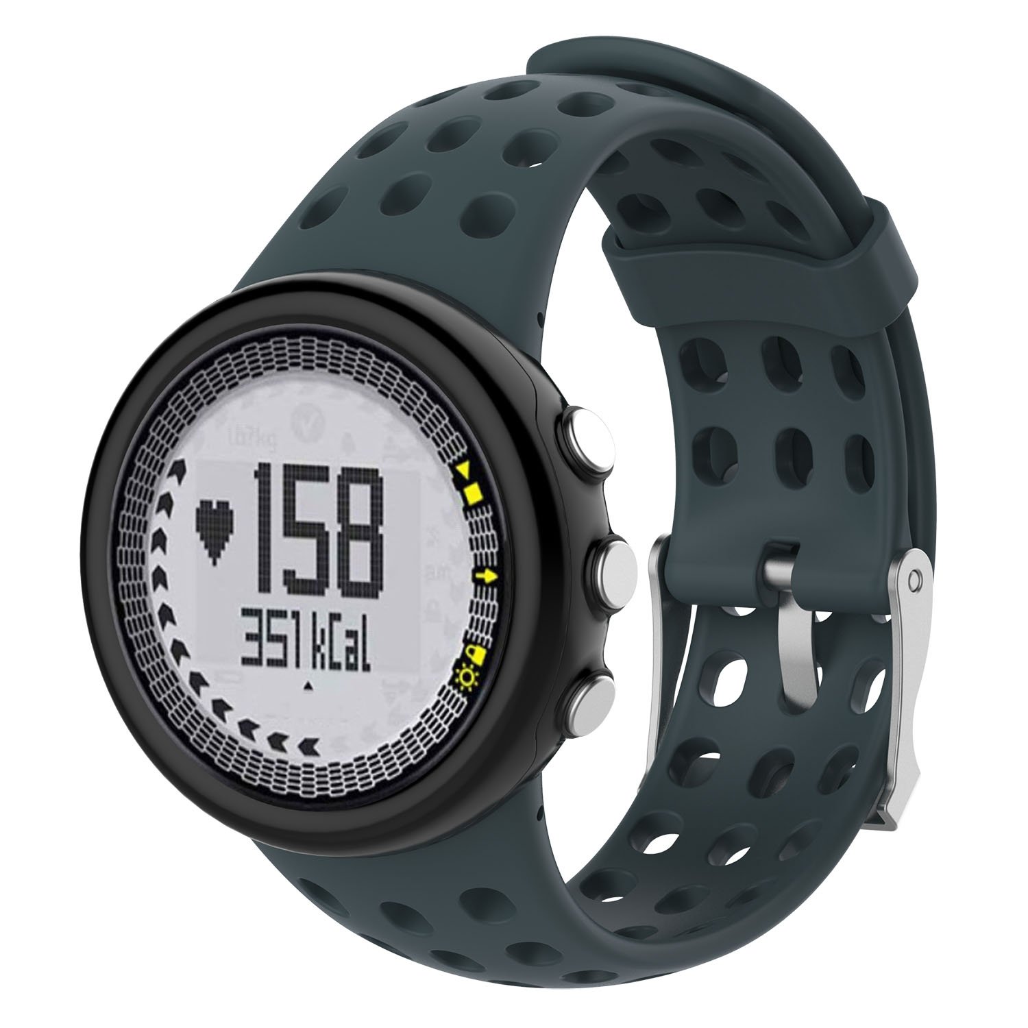 DKEnjoy Silicone Replacement Band Accessory Watch Wrist Strap Bracelet Compatible for Suunto M Series Men's M1 M2 M4 M5 Smart Watch