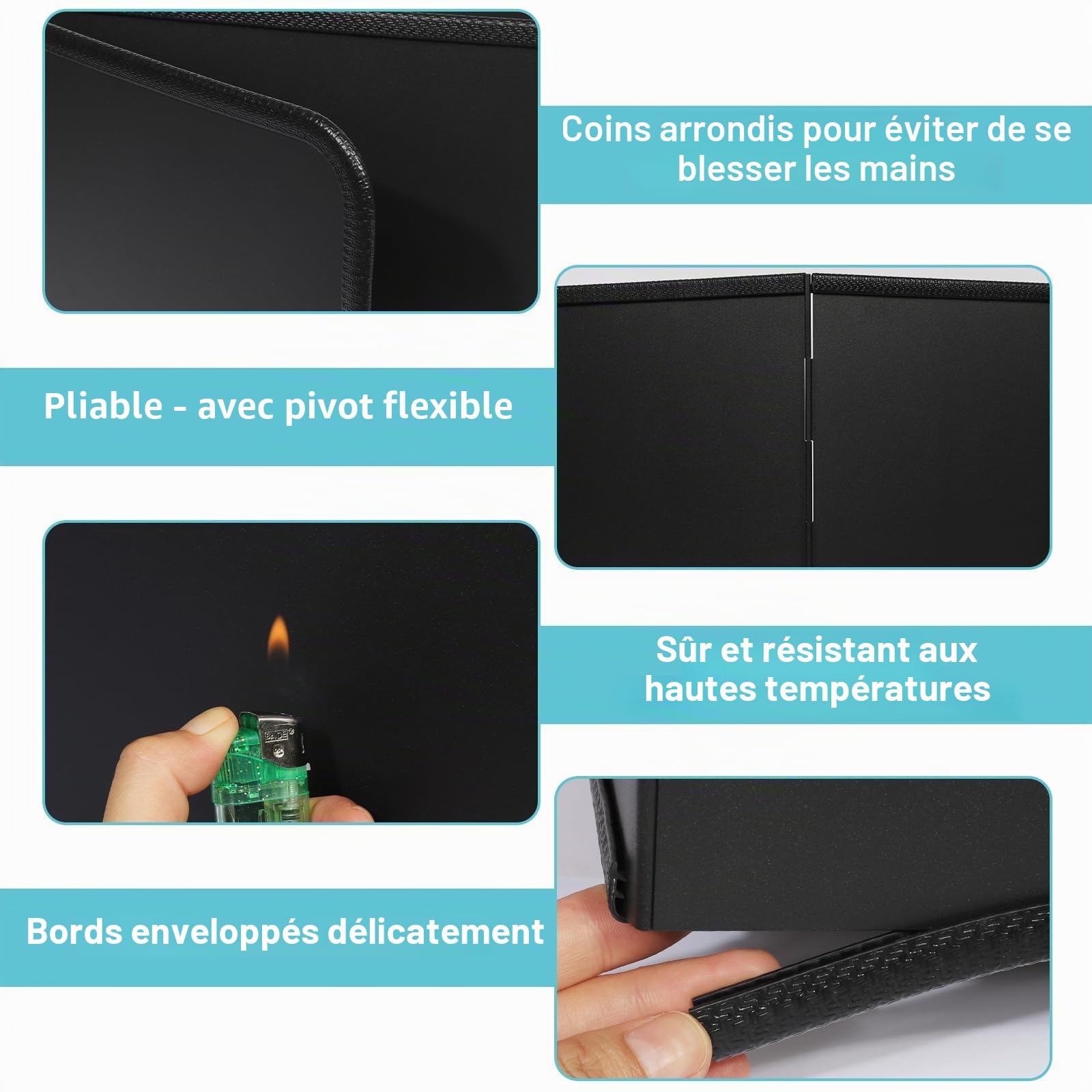 40cm Protection Anti-éclaboussures Liable pour Cuisinière Cuisine Protection Anti Eclaboussure Cuisine Reglable Plaque Anti Projection Cuisine Noire Protection Cuisine Mur
