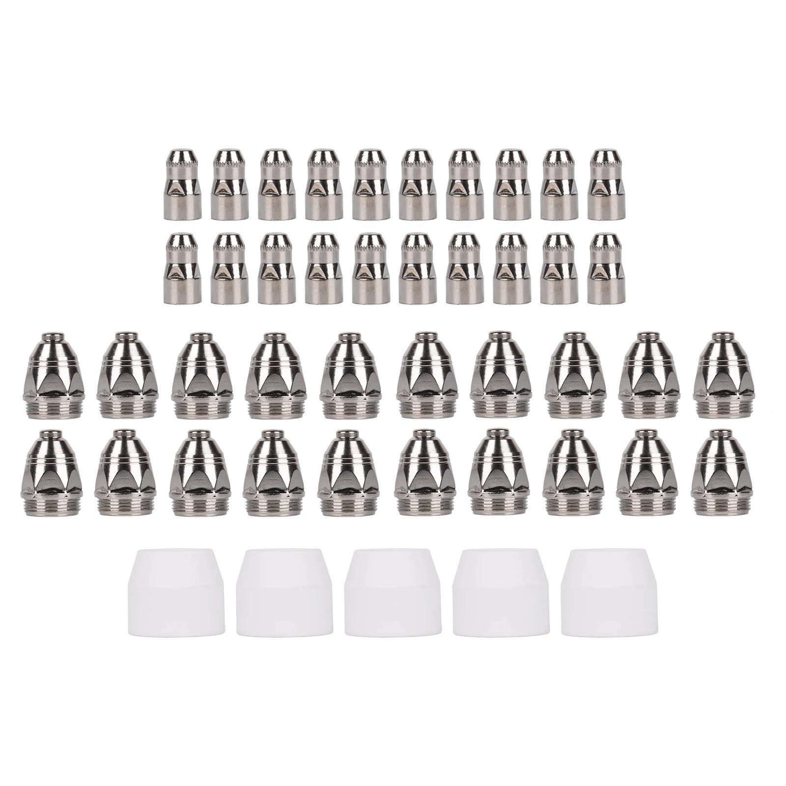 ZagYing 45/90Pcs P80 Plasma Cutting Electrode Nozzle Plasma Consumable Fit P80 Plasma Cutting Torch LGK100/CUT80 80A-100A