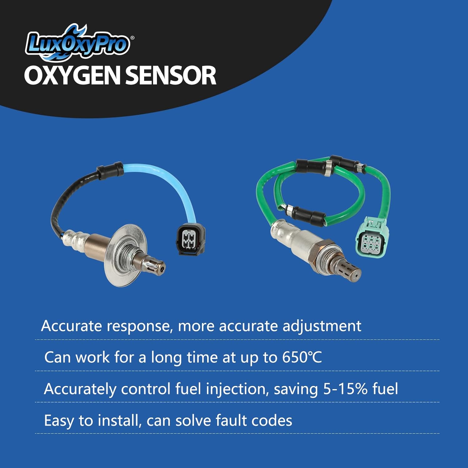 Oxygen O2 Sensor Upstream and Downstream for Honda CR-V 2.4L L4 2007 2008 2009, Replace 234-9062 234-4359 2Pcs