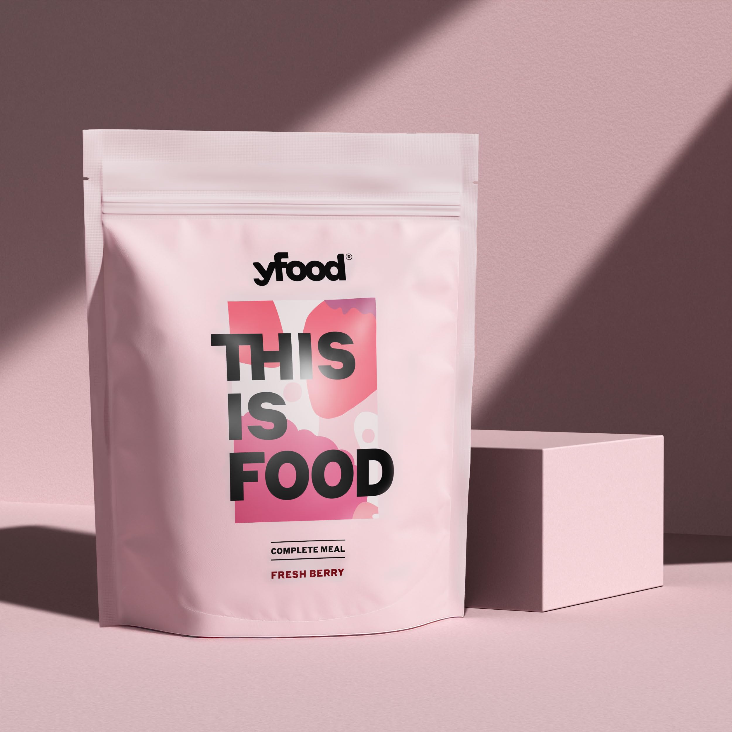 yfood Bebida Fresh Berry – 12 comidas de 400 kcal en polvo – 25 g de proteínas, vitaminas y minerales – Sabor: baya