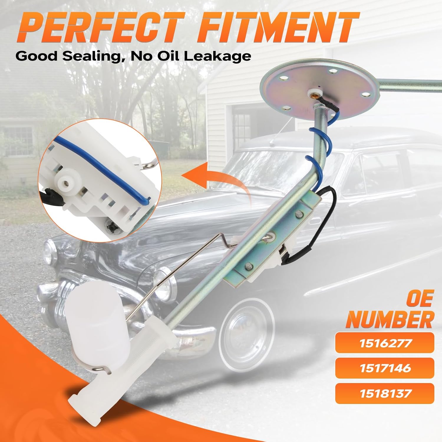 Fuel Tank Sending Unit Compatible with Buick Century, Century Series 60, Limited Series 80, 90, Roadmaster, Roadmaster Series 70, Special, Special Series 40, 40-A, 40-B, Super Series 50