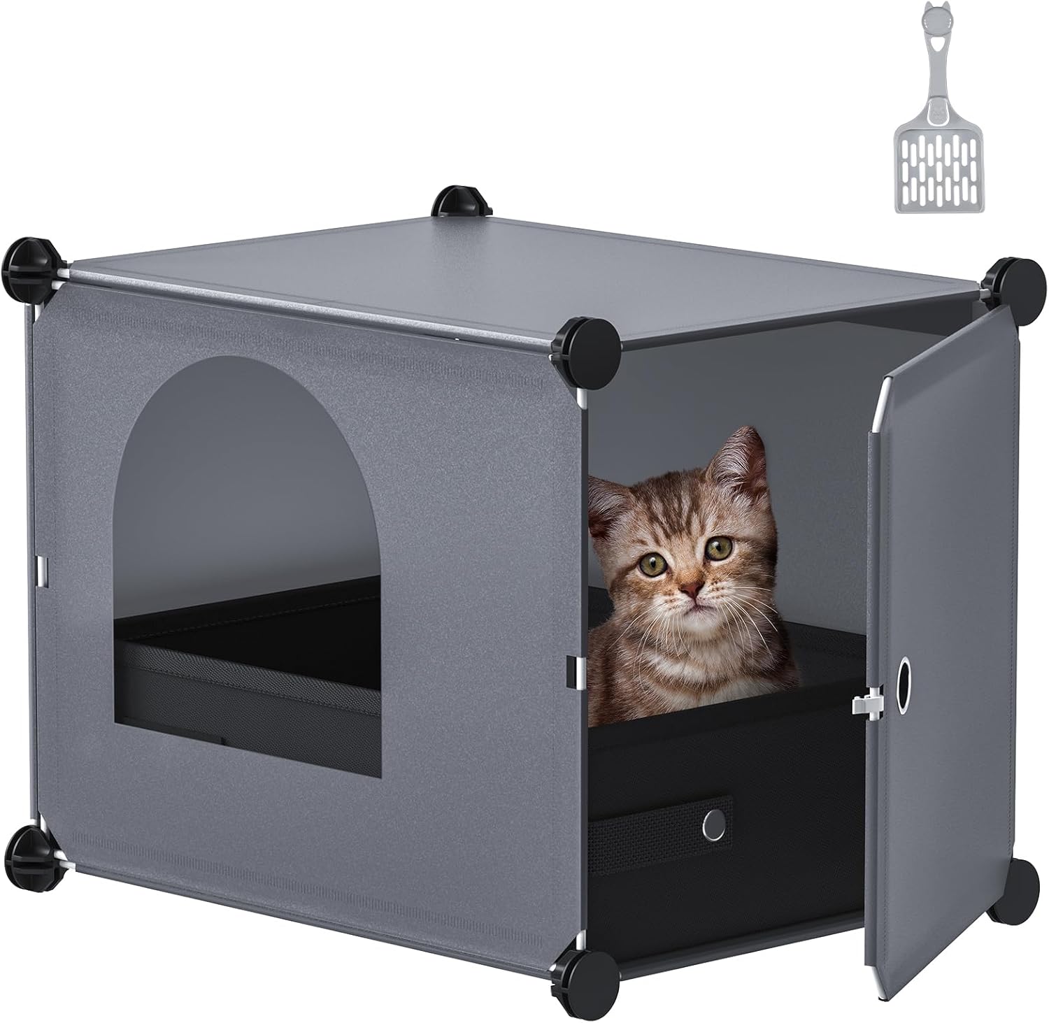 Snughome Cat Litter Box Enclosure with Cat Litter Scoop