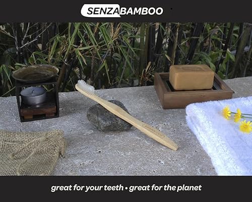 Miniatura 3 de Ultra suave adulto SenzaBamboo cepillo de dientes ecológico (1)
