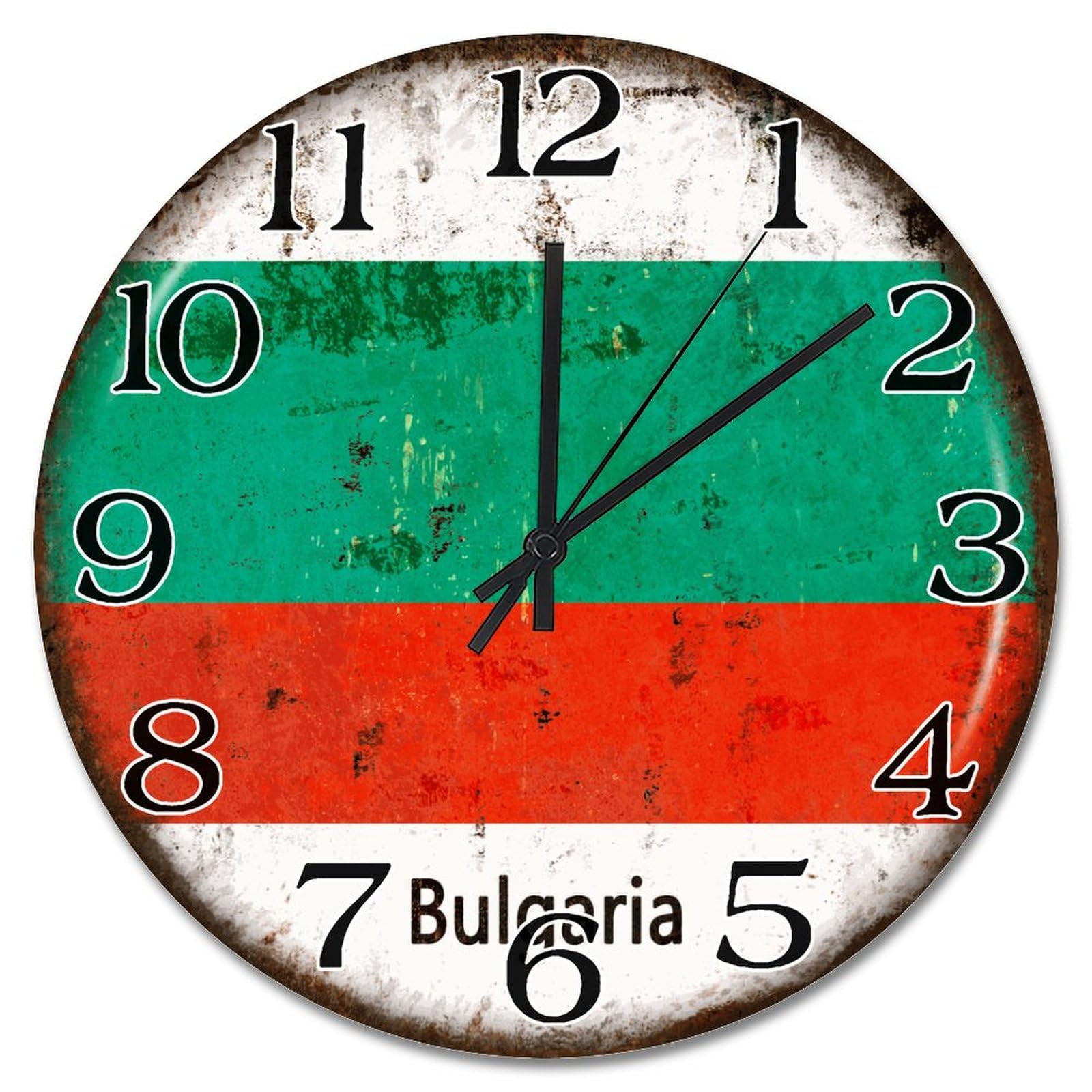 Horloge murale Bulgarie originale comme cadeau souvenir vintage pour ami