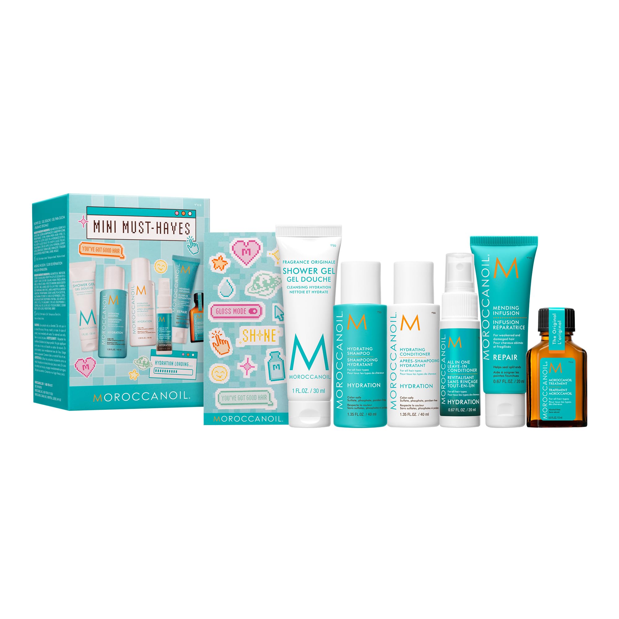Niezbędne produkty Moroccanoil — zestaw próbek deluxe