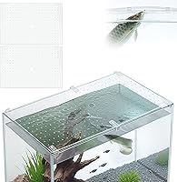 Colingmill 2-Pack Acrylic Aquarium Fish Tank Lid Cover for 48x18 Tanks (70-110 Gallons) - Cuttable Anti-Jump Net Canopy with Clips