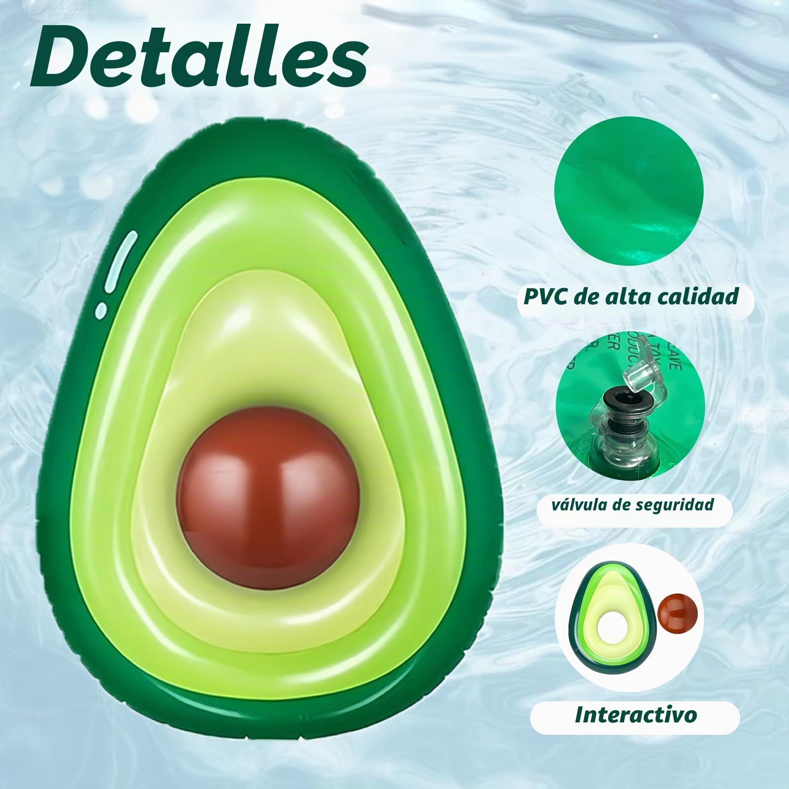 ACTOYS Colchoneta Piscina, Colchoneta Hinchable Piscina, 69 In, Colchonetas Piscina, Colchoneta Piscina Individual, Hinchables Piscina, Hinchables para Piscina, para Adultos y Niños