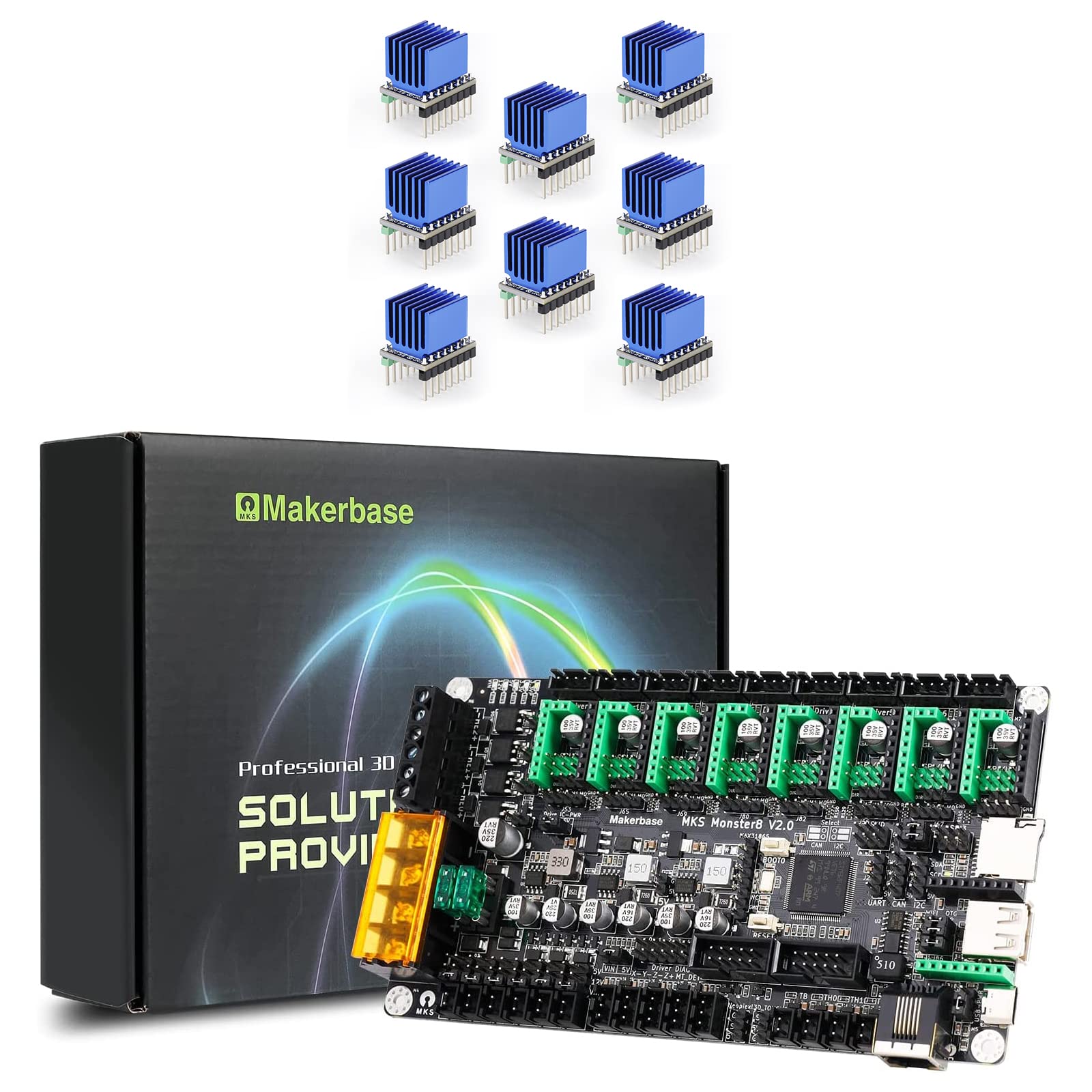 Amazon.com: Makerbase MKS Mainboad Monster8 V2 32Bit Control Board