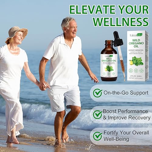Miniatura 4 de Aceite de orégano, gotas de aceite de orégano, aceite de orégano gotas, aceite de orégano orgánico, aceite de orégano orgánico, (2 onzas líquidas)