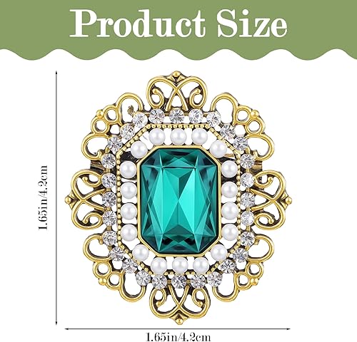 Miniatura 2 de Broche de diamantes de imitación antiguos para mujer, broches victorianos, estilo victoriano, estilo bohemio, estilo victoriano, broches de solapa