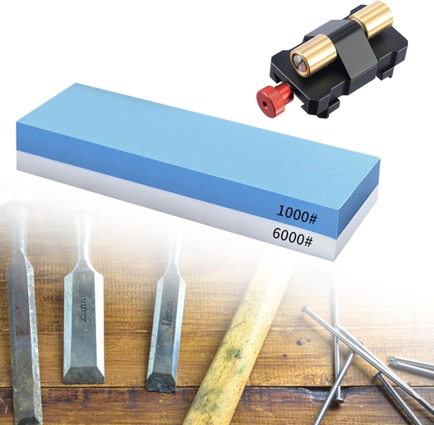 Sharpening Jig Honing Guide Planes Easy to Use Blade Hand Tool Angle Block Honing Woodworking Angle Sharpening, Sharpening Stone
