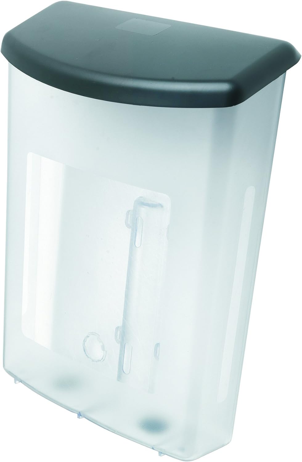 Deflecto 790901 Outdoor literature display box, clear with black lid, 10w x 4-1/2d x 13-1/8h