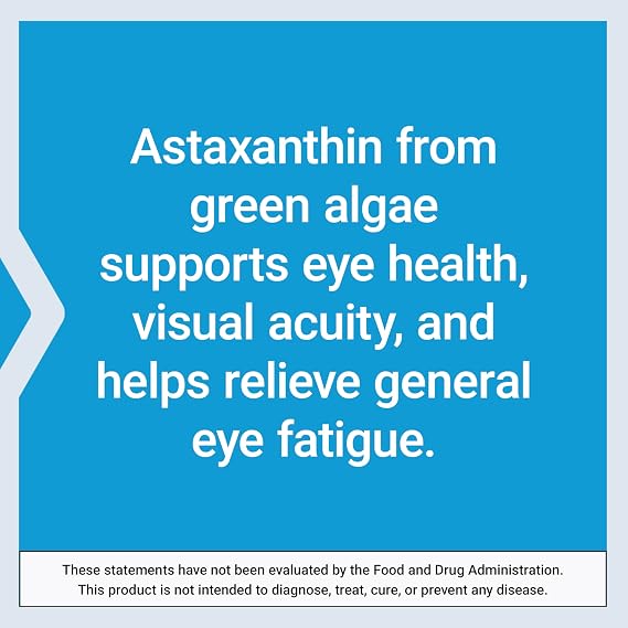 Life Extension Astaxanthin with Phospholipids Antioxidant Support, Eye Health Algae-Derived Gluten-Free, Non-GMO 30 Softgels