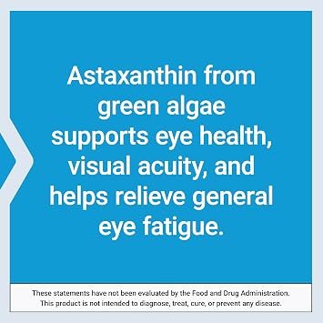 Life Extension Astaxanthin with Phospholipids Antioxidant Support, Eye Health Algae-Derived Gluten-Free, Non-GMO 30 Softgels
