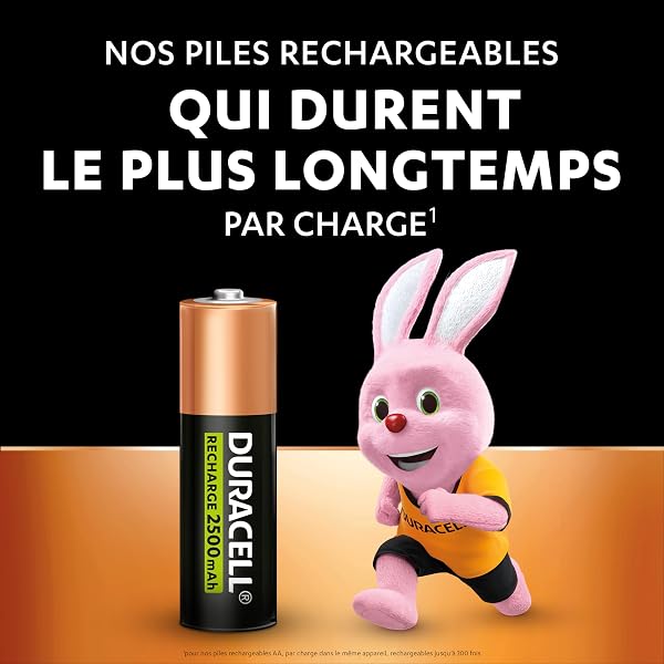 Visiter la boutique Duracell Duracell Rechargeables Piles AA (lot de 8), 2500 mAh, NiMH, pré-chargées, Longue durée, un packaging recyclable 0% plastique in use
