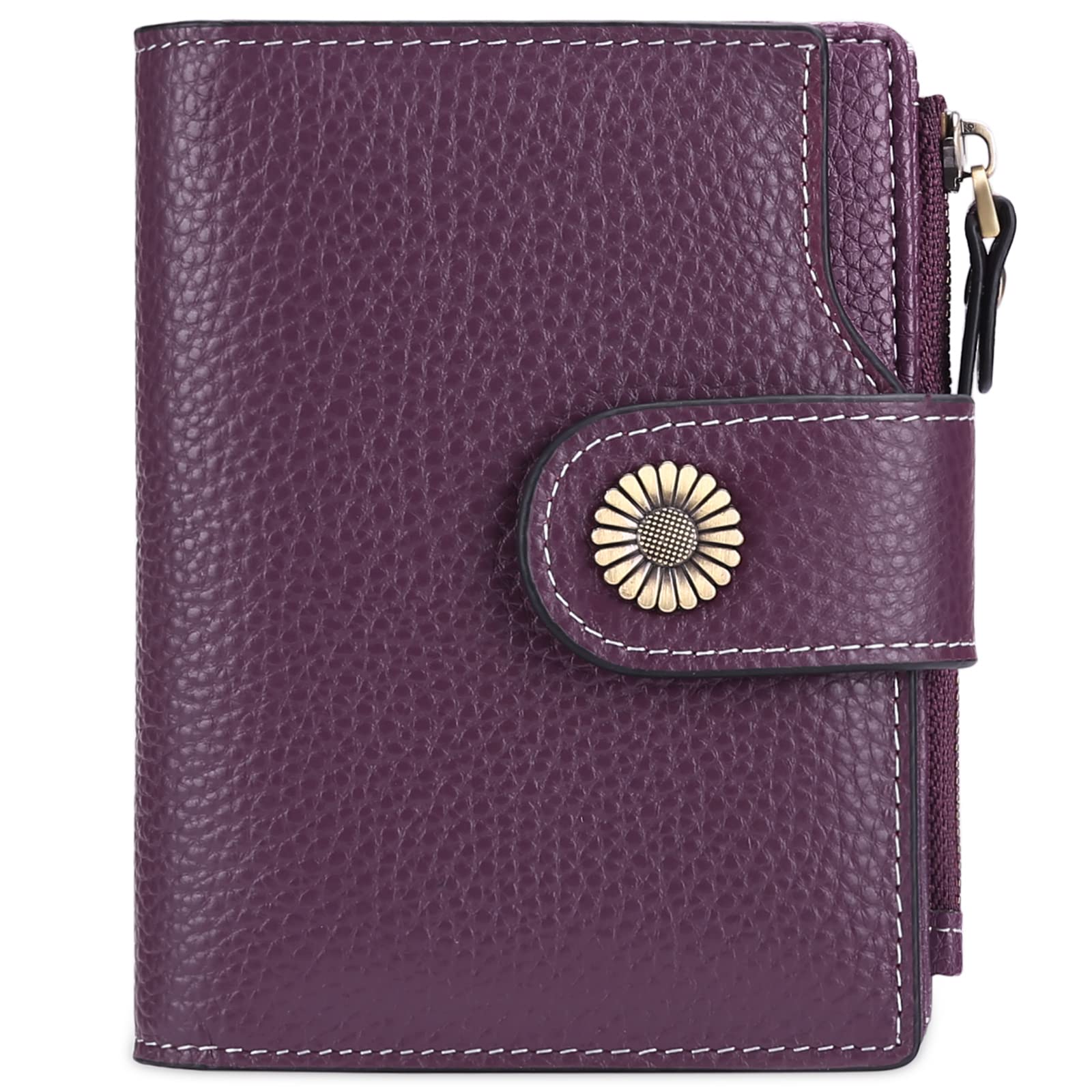 FALAN MULESmall Wallet for Women Leather Bifold Compact Small Womens Wallet with RFID Blocking