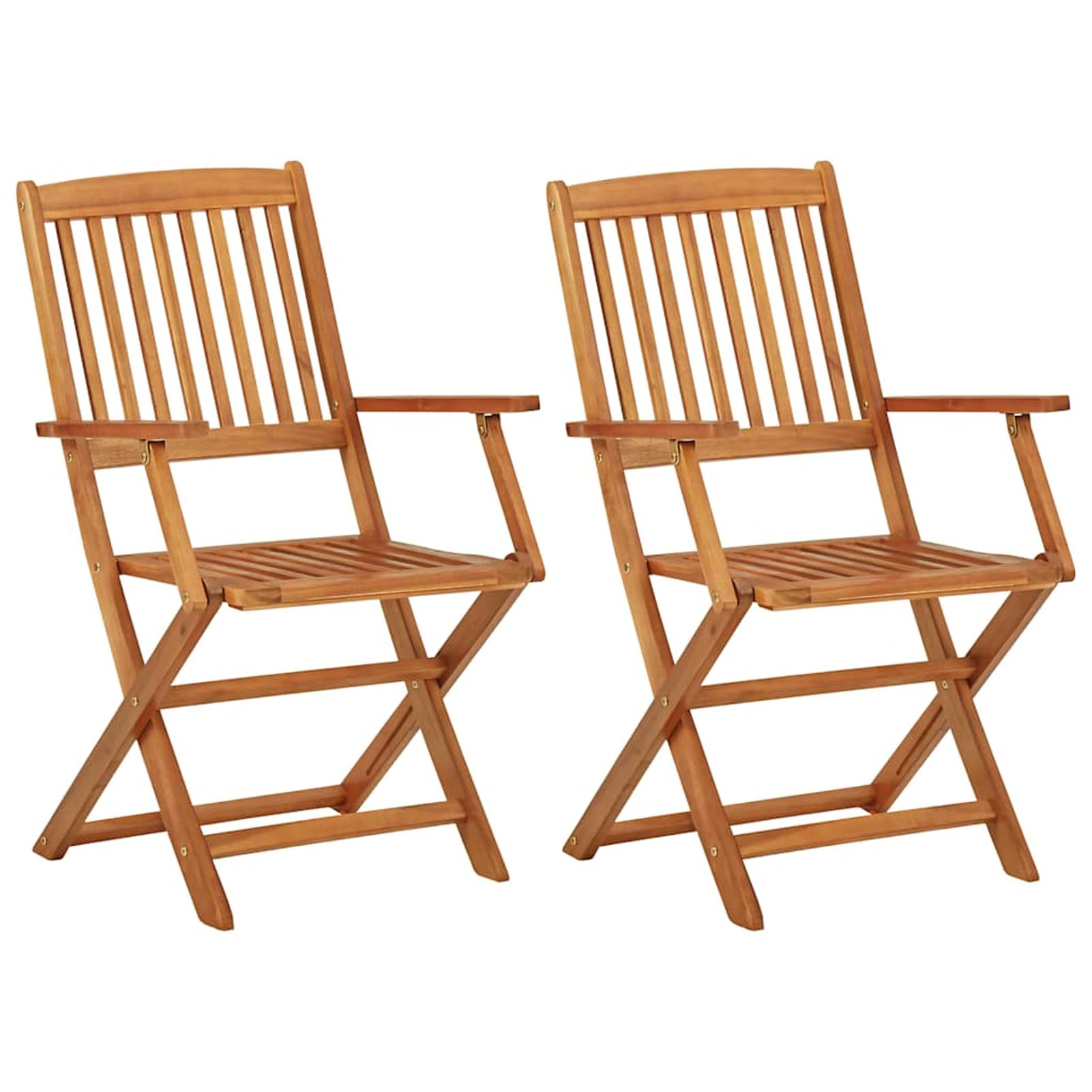 Gecheer Set da Bistrot, 3 Pezzi Pieghevole, in Legno Massello di Acacia, per Esterno, Terrazzo, Giardino